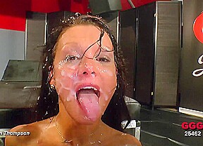 German Babe Fucked In All Holes And Cummed All Over