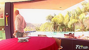 Older Boss Bangs His Teen Babysitter Wet Pussy On The Bed