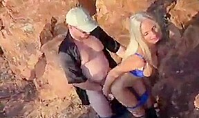 prise a l arrache contre un rocher