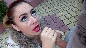 Wet Kelly In Outdoor Blowjob And Cum In Mouth