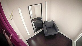 Adriana getting naughty in a dressing room