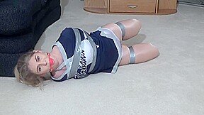 Holly Cheerleader Taped And Tickled