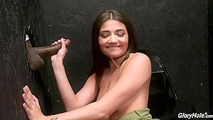 Is Sucking A Random Cock Through A Gloryhole And With Adria Rae