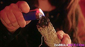 Lesbian Babe Isabella Nice Seduces Zoey Foxx While On Halloween Party