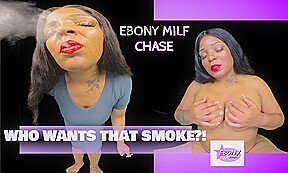 Smoking Hot Ebony Stepmom Chase- MILF Smoking Fantasy