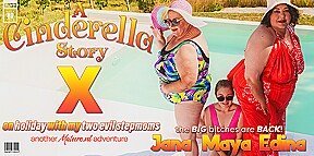 Stepdaughter Maya Must Get Down On Holiday With Her Two Evil Stepmoms Jana & Edina