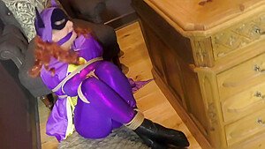 Superheroine Batgirl Captured Bound And Gagged