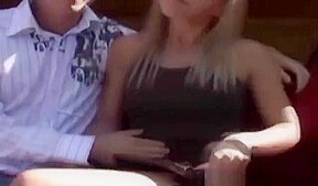 Amateur french GF flashing in public