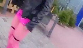 Emo Slut with No Pants Sucks Cock