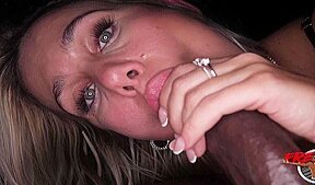 German hottie Kathi takes on huge BBC for the first time