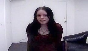 Lovely teen 18+ sucks on a large knob