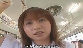 Subtitled – Reluctant Asian Exhibitionist On Train