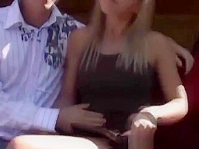 Amateur french GF flashing in public