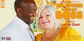 Black Boss Fucks Big Breasted Lacey Starr Until He Fills Up Her Pussy