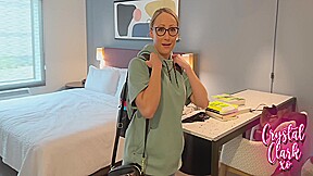 Crystal Clark And Oliver Faze In Stepmom Visits Me At College 10 Min