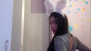 Cute teenage girl trying to show off her body in tight dress – teen 18+ strip