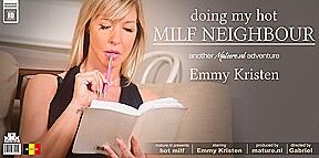 Emmy Kristen Is A Blonde Milf Who Loves To Fuck And Suck Her Neighbour’s Hard Cock