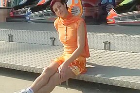 Exhibe dans une roue de fete foraine