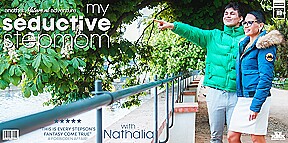 Fucking My BL***y Hot Seductive Czech Stepmom Nathalia On My Fathers Couch And She Loves It