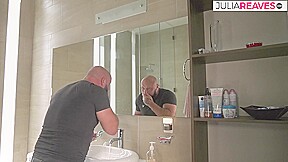 Hottie Sucks Cum Off Dick After A Hard Ride In The Bathroom – JuliaReaves