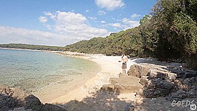 Matty Mila Perez Fucking And Sucking Her Boyfriend On A Secluded Beach While On Vacation Creampie