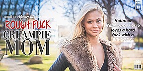 Milfmom Peneloppe Ferre Craves A Hard Rough Fuck With A Big Hard Cock Giving Her A Creampie