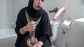 My Hot Wife Masturbates in Front of a Public Toilet