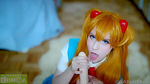 Spoiled Tsundere Asuka Gives Handjob Pov Evangelion