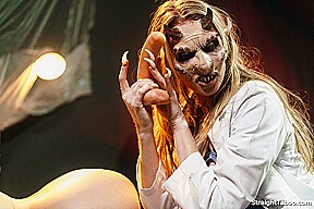 There is a COCK HUNGRY DEMON waiting for me in the basement