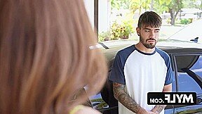 A buxom step-parent instructs her novice step-CH*** on the proper management of considerably sized, thick phalluses.