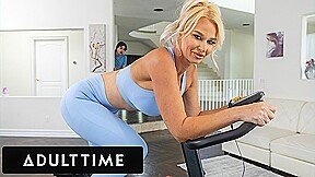 ADULT TIME – PAWG MILF London River Catches Pervert Stepson Jerking To Her Ass On New Exercise Bike