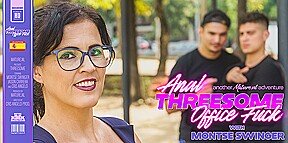 An Anal Threesome Office Fuck With Thick And Curvy Milf Monste Swinger