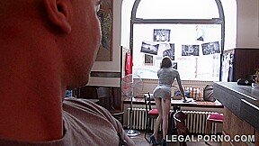 Anna De Ville services bar clients with her asshole (0% pussy