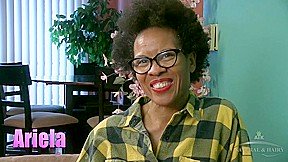 Ariela interviews and spreads her exotic bush