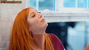 Bigtitted ginger MILF nailed by stepson