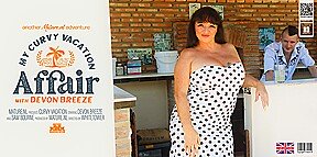Curvy Milf Devon Breeze Has A Summer Vaction Affair With A Young Bartender