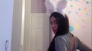 Cute teenage girl trying to show off her body in tight dress – teen 18+ strip