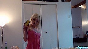 Fresh emo teen 18+ plays with her camera