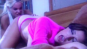 Hot Lesbian Experience For A Nasty Brunette With Carmen Luvana, Lulu Pretel And Eve Laurence