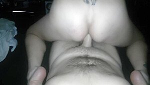 I take his huge cock in my ass and ride it deep