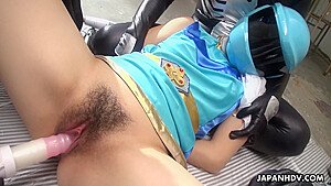 Japanese Cosplayer Brave Blue Is Squirting, Uncensored