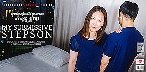 Japanese Milf Fucking Her Submissive Stepson