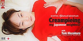 Japanese Mom Yuki Kozakura Is Getting A Creampie From Her Horny Neighbour