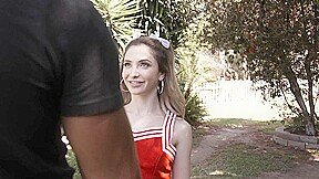 Little Blonde Cheerleader Takes It From Behind, Scene #03