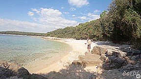 Matty Mila Perez Fucking And Sucking Her Boyfriend On A Secluded Beach While On Vacation Creampie