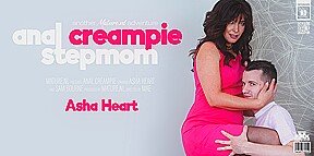 Milf Asha Heart Gets Fucked In The Ass By Her Stepson And Receive An Anal Creampie