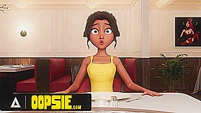 OOPSIE – Waitress Gets Mouth And Ass Filled With Cum During Service 3D CARTOON PORN