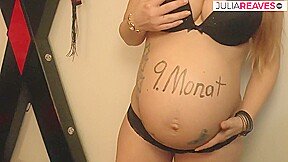 Pregnant Girl Moans As She Gets Fucked By Stranger Huge Cock In The Bukkake Party Creampie