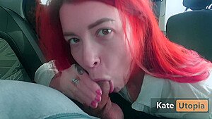 Public Blowjob In Car Parking And He Cums In My Mouth!! 4k – Kate Utopia