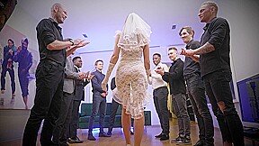 Real Piss Wedding 9 ON 1 Interracial Gang Bang with Siri – PissVids